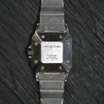 Cartier Santos 2961 (1990) - Grey dial 29 mm Gold/Steel case (3/8)