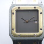 Cartier Santos 2961 (1990) - Grey dial 29 mm Gold/Steel case (4/8)