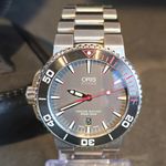 Oris Aquis 01 733 7653 4183-Set MB (Onbekend (willekeurig serienummer)) - Grijs wijzerplaat 43mm Staal (1/8)