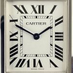 Cartier Tank WSTA0041 (2021) - Wit wijzerplaat 25mm Staal (8/8)