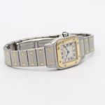 Cartier Santos Galbée W20012C4 (Unknown (random serial)) - White dial 35 mm Gold/Steel case (7/8)