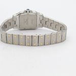 Cartier Santos Galbée W20012C4 (Unknown (random serial)) - White dial 35 mm Gold/Steel case (5/8)