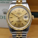 Rolex Datejust 36 16233 (1998) - Goud wijzerplaat 36mm Goud/Staal (3/8)