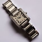 Cartier Tank Française 2366 (2010) - Zilver wijzerplaat 28mm Witgoud (4/8)