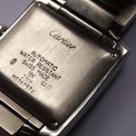 Cartier Tank Française 2366 (2010) - Zilver wijzerplaat 28mm Witgoud (7/8)