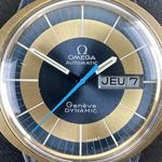 Omega Genève 166.079 (1970) - Blue dial 41 mm Gold/Steel case (8/8)
