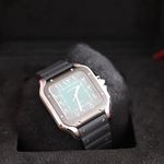 Cartier Santos WSSA0055 (2025) - Green dial 40 mm Steel case (5/8)
