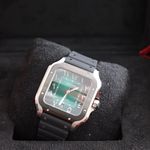 Cartier Santos WSSA0055 (2025) - Green dial 40 mm Steel case (4/8)