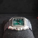 Cartier Santos WSSA0055 (2025) - Green dial 40 mm Steel case (3/8)