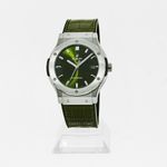 Hublot Classic Fusion 542.NX.8970.LR (2024) - Green dial 42 mm Titanium case (1/1)