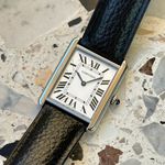 Cartier Tank Solo WSTA0028 (2020) - White dial 27 mm Steel case (1/8)