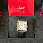 Cartier Tank Solo WSTA0028 (2020) - White dial 27 mm Steel case (8/8)