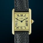 Cartier Tank Vermeil 5057001 (1990) - Champagne wijzerplaat 20mm Zilver (1/8)