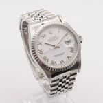 Rolex Datejust 36 16220 (1989) - Wit wijzerplaat 36mm Staal (4/8)