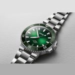 Oris Aquis Date 01 400 7790 4157-07 8 23 02PEB (2024) - Groen wijzerplaat 44mm Staal (1/1)