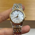 Omega De Ville Prestige 424.20.27.60.05.002 (2023) - Pearl dial 27 mm Gold/Steel case (6/8)