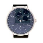 NOMOS Tangente Neomatik 182 (2022) - Blauw wijzerplaat 41mm Staal (1/8)