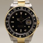 Rolex GMT-Master II 16713 (1989) - Black dial 40 mm Gold/Steel case (1/8)