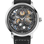 Frederique Constant Manufacture Slimline Perpetual Calendar FC-775PS4S6 (2024) - Black dial 42 mm Steel case (1/8)