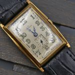 Omega Vintage 30's vintage watch mens Art Deco solid gold 18k Omega cal. 19.4 s 15 P (1930) - Onbekend wijzerplaat 24mm Roodgoud (1/8)