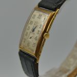 Omega Vintage 30's vintage watch mens Art Deco solid gold 18k Omega cal. 19.4 s 15 P - (3/8)