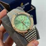 Breitling Chronomat 38 U17356531L1U1 (2023) - Green dial 38 mm Gold/Steel case (5/8)