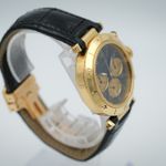 Cartier Pasha 0960 1 (1996) - Blue dial 38 mm Yellow Gold case (5/8)