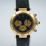 Cartier Pasha 0960 1 (1996) - Blue dial 38 mm Yellow Gold case (4/8)
