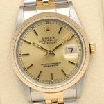 Rolex Datejust 36 16233 (1991) - Champagne dial 36 mm Gold/Steel case (2/8)