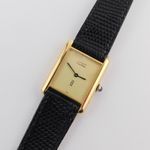 Cartier Tank Vermeil Tank Vermeil (1990) - Yellow dial 23 mm Silver case (1/5)