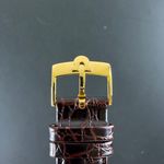 Omega Genève 166.121 (1973) - Blue dial 45 mm Gold/Steel case (7/8)