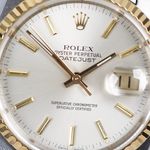 Rolex Datejust 36 16233 (1993) - Silver dial 36 mm Gold/Steel case (7/8)