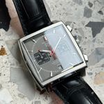 TAG Heuer Monaco CAW211J (2019) - Grey dial 39 mm Steel case (2/8)