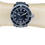 Blancpain Fifty Fathoms 5015-1130-52 (2024) - Zwart wijzerplaat 45mm Staal (2/8)