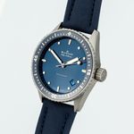 Blancpain Fifty Fathoms Bathyscaphe 5100-1140-O52A (2021) - Blauw wijzerplaat 39mm Staal (3/8)