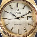 Omega Seamaster 196.0088 (1976) - Champagne wijzerplaat 36mm Goud/Staal (8/8)