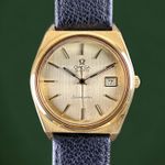 Omega Seamaster 196.0088 (1976) - Champagne wijzerplaat 36mm Goud/Staal (1/8)