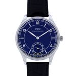 IWC Portuguese Hand-Wound IW544501 (Onbekend (willekeurig serienummer)) - Zwart wijzerplaat 44mm Staal (1/6)