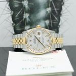 Rolex Datejust 36 16233 (2001) - Silver dial 36 mm Gold/Steel case (5/8)