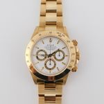 Rolex Daytona 16528 (1998) - Wit wijzerplaat 40mm Geelgoud (2/5)