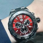 TAG Heuer Formula 1 Quartz CAZ101AN.BA0842 (2024) - Rood wijzerplaat 43mm Staal (1/1)