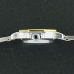 Cartier Santos 0907 (1990) - Wit wijzerplaat 25mm Goud/Staal (5/8)