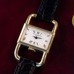 Baume & Mercier Vintage 38194 (1967) - Wit wijzerplaat 22mm Geelgoud (1/6)
