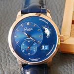 Glashütte Original PanoMaticLunar 1-90-02-11-35-30 (2023) - Blauw wijzerplaat 40mm Roodgoud (1/1)