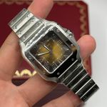 Cartier Santos WSSA0065 (2024) - Bruin wijzerplaat 35mm Staal (7/8)