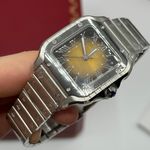 Cartier Santos WSSA0065 (2024) - Bruin wijzerplaat 35mm Staal (6/8)