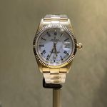 Rolex Oyster Perpetual Date 15238 (1998) - White dial 34 mm Yellow Gold case (2/8)