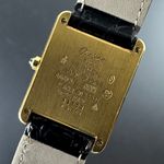 Cartier Tank 681006 (1990) - White dial 23 mm Gold/Steel case (3/8)