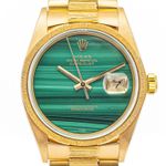 Rolex Datejust 36 1607 (1970) - Green dial 36 mm Yellow Gold case (1/5)