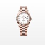 Rolex Day-Date 40 228235 (2024) - White dial 40 mm Rose Gold case (1/2)